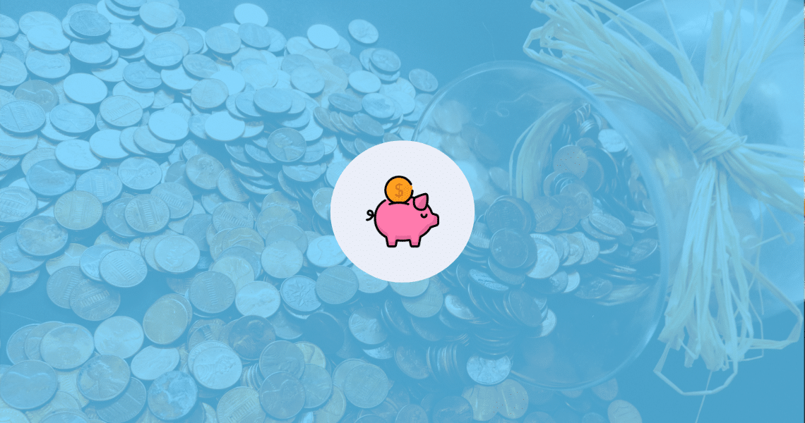 A piggy bank sitting on top of a pile of coins, representing the financial aspect of 8 practice tips every pianist should know.